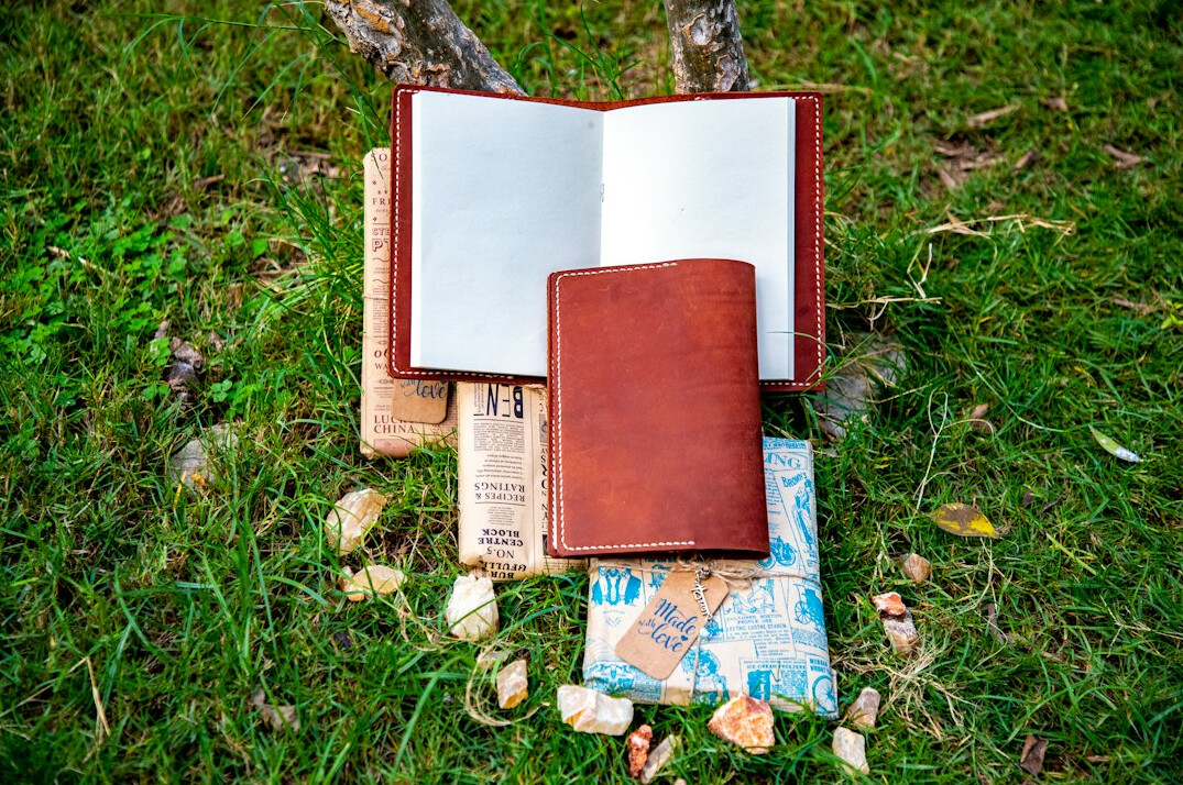 Books and a notebook ready for writing