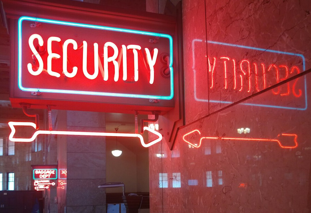 guard monitoring store entrance